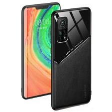 Wooze Texture szilikon-bőr mágneses hátlaptok Samsung Galaxy M51 fekete tok és táska