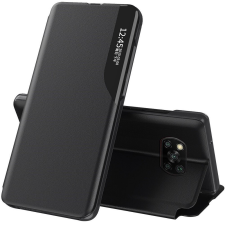 Wooze Xiaomi 13 Pro, Oldalra nyíló tok, stand, hívás mutatóval, Wooze FashionBook, fekete tok és táska