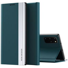 Wooze Xiaomi 14T Pro, Oldalra nyíló tok, stand, Wooze Silver Line, sötétzöld (TS10260) tok és táska