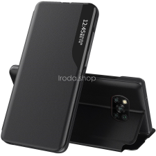 Wooze Xiaomi Redmi 12C, Oldalra nyíló tok, stand, hívás mutatóval, Wooze FashionBook, fekete tok és táska