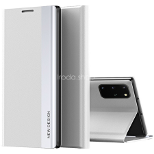 Wooze Xiaomi Redmi A1 / A2, Oldalra nyíló tok, stand, Wooze Silver Line, világosszürke tok és táska