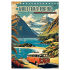  World Travel Posters - Nostalgic Trip Around the Globe (Desk Calendar 2026 DIN A5 portrait), CALVENDO 12 Month DeskCalendar