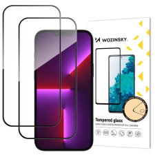 Wozinsky 9H edzett üveg fekete szegéllyel iPhone 17 Pro Max - 2 db mobiltelefon kellék