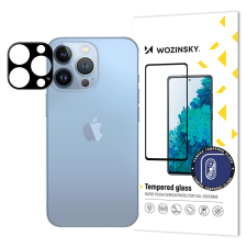 Wozinsky 9H edzett üveg iPhone 15 Pro Max Wozinsky teljes kameraüveg - fekete mobiltelefon kellék