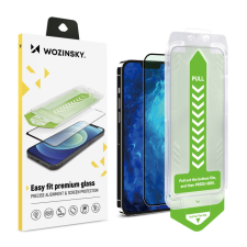 Wozinsky 9H edzett üveg tartó kerettel iPhone 13 Wozinsky Premium Glass - fekete fólia mobiltelefon kellék