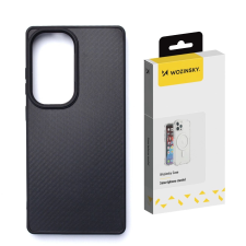 Wozinsky Carbon Fiber MagSafe-kompatibilis tok Samsung Galaxy S25 Ultra - fekete tok és táska