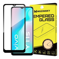 Wozinsky edzett üveg tempered glass Teljes Glue Super Tough képernyővédő fólia teljes képernyős kerettel tok barátságos Vivo Y11s fekete üvegfólia mobiltelefon kellék