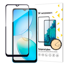 Wozinsky Full Glue Infinix Hot 12i teljes képernyő edzett üveg keret fekete (tokbarát) mobiltelefon kellék