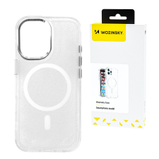 Wozinsky Glitter MagSafe-kompatibilis tok Samsung Galaxy S24 FE - átlátszó tok és táska
