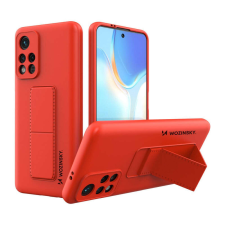 Wozinsky Kickstand Case szilikon hátlaptok Xiaomi Redmi 10 Redhez Piros tok és táska