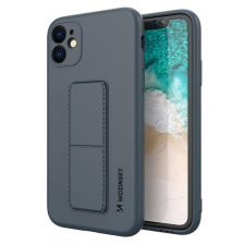 Wozinsky kitámasztható tok Flexible Silicone telefontok egy állvány iPhone 11 Pro Navy Blue tok és táska