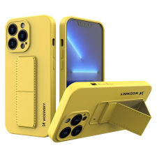 Wozinsky kitámasztható tok Flexible Silicone telefontok iPhone 13 Pro MAX Sárga tok és táska