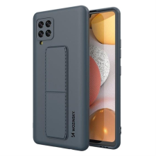Wozinsky kitámasztható tok Flexible Silicone telefontok Samsung Galaxy A42 5G Navy Blue tok és táska