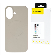Wozinsky Liquid Silicone MagSafe-kompatibilis tok Samsung Galaxy S24 FE - bézs tok és táska