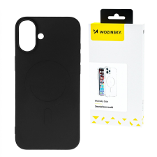 Wozinsky Liquid Silicone MagSafe-kompatibilis tok Samsung Galaxy S25 Plus - fekete tok és táska