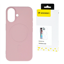 Wozinsky Liquid Silicone MagSafe-kompatibilis tok Samsung Galaxy S25 Plus - rózsaszín tok és táska
