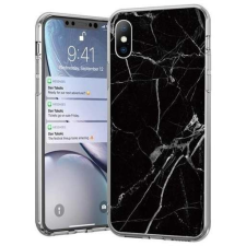 Wozinsky Marble TPU tok Xiaomi Mi 10 Lite fekete telefontok tok és táska