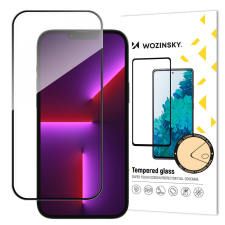 Wozinsky szuper tartós Full Glue edzett üvegből készült teljes képernyő keret tok Friendly iPhone 14 Pro fekete mobiltelefon kellék