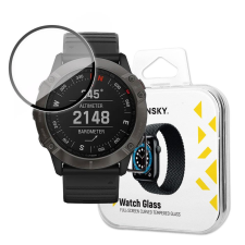 Wozinsky Watch Glass hibrid üveg Garmin Fenix 6 Pro fekete okosóra kellék