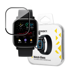Wozinsky Watch Glass hibrid üveg Xiaomi Amazfit GTS 2 Mini fekete okosóra kellék