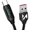 Wozinsky WUACC2 USB A-USB C Kábel Kijelző 66W 6A 2 m-Fekete (5907769308420)