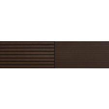 WPC WoodLook WPC padlólap 2,2 méteres szál 146x24x2200 mm Fahatású kétoldalas sötétbarna Mahagóni burkolat. Woodlook Standard Matt, csúszásmentes felület. Méterenkénti ár! dekorburkolat