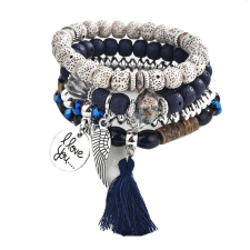 Wrap Q1 női gyöngyös karkötő - 4 darabos szett - KC8014-5 (3498) karkötő