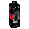 WYNE 02 - akkus, rezgő-szívó maszturbátor (fekete-fehér)
