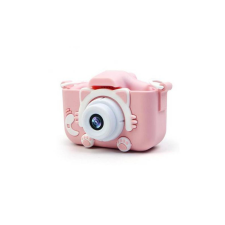 X5S Gyerek kamera 1080P HD színes szilikon borítással pink elektronikus játék