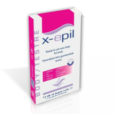X-Epil H.kész pré.gélgyantacsík testre 12db szőrtelenítés