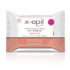 X-Epil Intimo Sensitive - intim törlőkendő (20db) intim higiénia