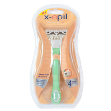  X-Epil Silky Smooth - cserélhető fejes női borotva (4 pengés) eldobható borotva