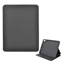X-LEVEL tok álló, bőr hatású (FLIP, oldalra nyíló, asztali tartó funkció, kamera védelem, Apple Pencil tartó) FEKETE Apple IPAD Pro 11 (2018) tablet tok
