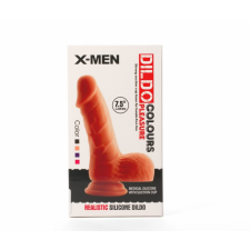 X-MEN 7.5" Dildo Colours Pleasure Black 3 műpénisz, dildó