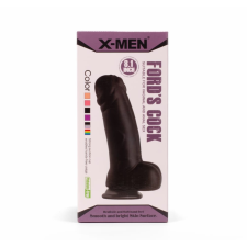  X-MEN Ford's 8.1" Cock Black műpénisz, dildó