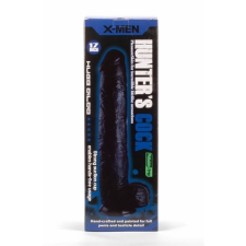 X-Men Hunter's 17" Cock - letapasztható, herés, élethű dildó - 43 cm (fekete) műpénisz, dildó