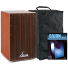 Xdrum Cajon El Bajo Bass Port Kakaóbarna/Bükkfa Szett Táskával És Iskolával Együtt