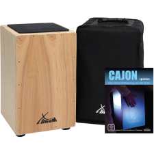Xdrum Cajon Primero Natúr Könyvvel És Koncert-Táskával Együtt ütős hangszer kiegészítő