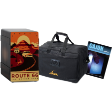 Xdrum Design Series Cajon "Route 66" Szett Táskával + Iskola dob és ütőshangszer