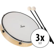 Xdrum Htm-10K 10" Kézi Dob Műanyag Fejjel És Ütőkkel 3X Szett dob és ütőshangszer