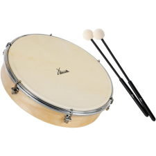 Xdrum Htm-10S 10" Kézi Dob Natúr Bőr Fejjel és Ütőkkel dob és ütőshangszer