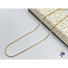  Xénia-45 gold antiallergén nyaklánc tömör kerek szemekből-18K nyaklánc