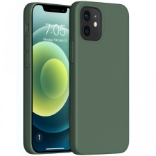 Xiaomi 12 Lite, Szilikon tok, Wooze Liquid Silica Gel, sötétzöld tok és táska