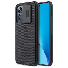  Xiaomi 12 Lite Telefontok - Nillkin csúsztatható kameravédős fekete hátlap tok tok és táska