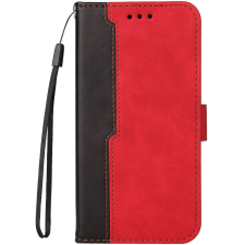 Xiaomi 14, Oldalra nyíló tok, stand, kártyatartóval, kézpánttal, Wooze Colour Wallet, piros tok és táska