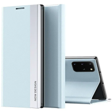  Xiaomi 14 Pro, Oldalra nyíló tok, stand, Wooze Silver Line, világoskék tok és táska