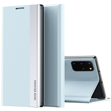 Xiaomi 14T Pro, Oldalra nyíló tok, stand, Wooze Silver Line, világoskék tok és táska