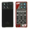 Xiaomi 560019N11A00 Gyári Xiaomi Poco X6 Pro Fekete akkufedél üveg hátlap, kamera lencse