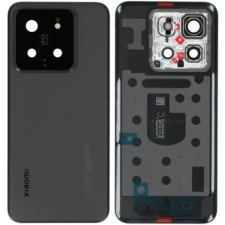 Xiaomi 56002500N300 Gyári Xiaomi 14 fekete akkufedél hátlap, hátlapi kamera lencse kerettel mobiltelefon, tablet alkatrész