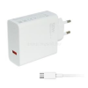 Xiaomi hálózati töltő USB aljzat (120W, PD gyorstöltő 3.0 + Type-C kábel) FEHÉR (MDY-13-EE_+_TYPE-C)